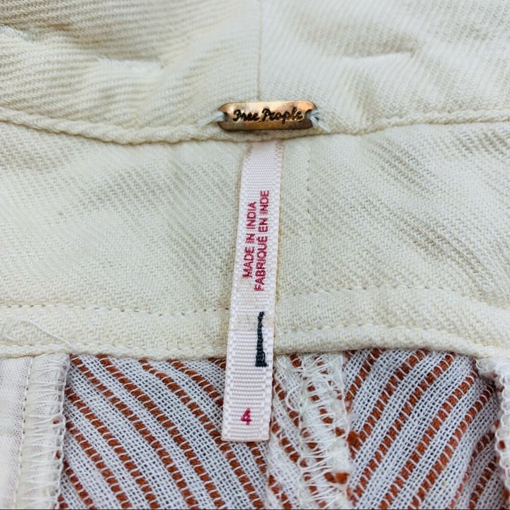 Free People High Waisted Striped Cotton Crop - Picture 9 of 10